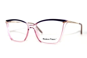 NUEVOS MARCOS DE GAFAS AUTÉNTICOS CRISRALES LILA ABUNDANTES TIEMPOS MODERNOS 53-18-140 MM - Imagen 1 de 7