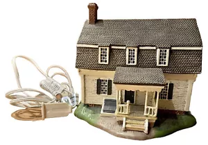 1997 COLONIAL WILLIAMSBURG EWING HOUSE PORCELAIN LIGHT LIGHTED VILLAGE DISPLAY - Picture 1 of 9