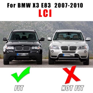 For BMW X3 E83 LCI 2007-2010 Pair Front Fog Light Lamp Bezels Cover Trim Grill - Picture 1 of 7