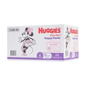 Huggies Girls' Ultra Dry Nappy Pants Plus Size 6/ 68p - Picture 1 of 2