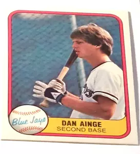 Carta Baseball MLB Fleer 1981 #418 Dan Ainge Blue Jays Rookie - Foto 1 di 2