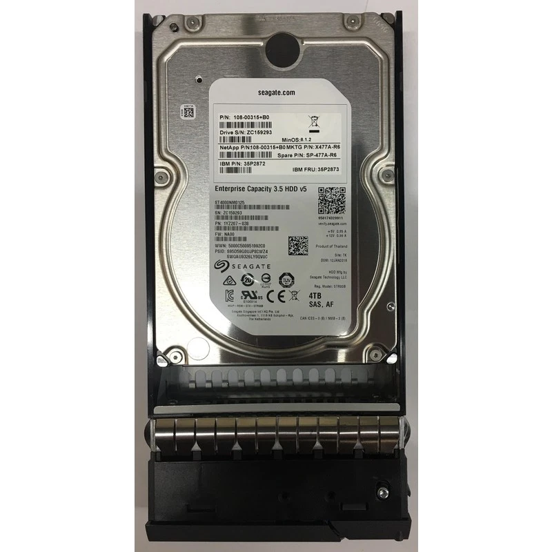 1YZ207-038 - NetApp 4TB 7200 RPM SAS 3.5" HDD for DS4243, DS4246 24 bay enclo... - Image 1 of 1