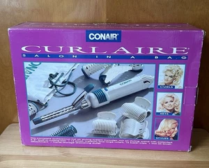 Vintage 1993 Conair Curl Aire 5/8” Salon In A Bag Set Model CB520 New Open Box - Picture 1 of 9