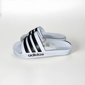 Adidas Men's Adilette Lightweight Easy Slip-On Shower Sandal Slide Size 9 - Picture 1 of 3