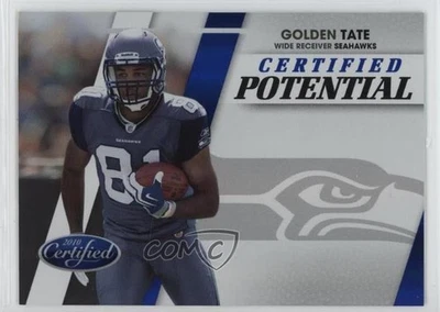 2010 Certified Certified Potential Blue /50 Golden Tate #20 Rookie RC - Image 1 of 2