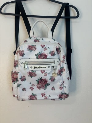Juicy Couture - Mochila Floral Mediana Rosa Blanca/Roja con Joyas Foto 1 de 4