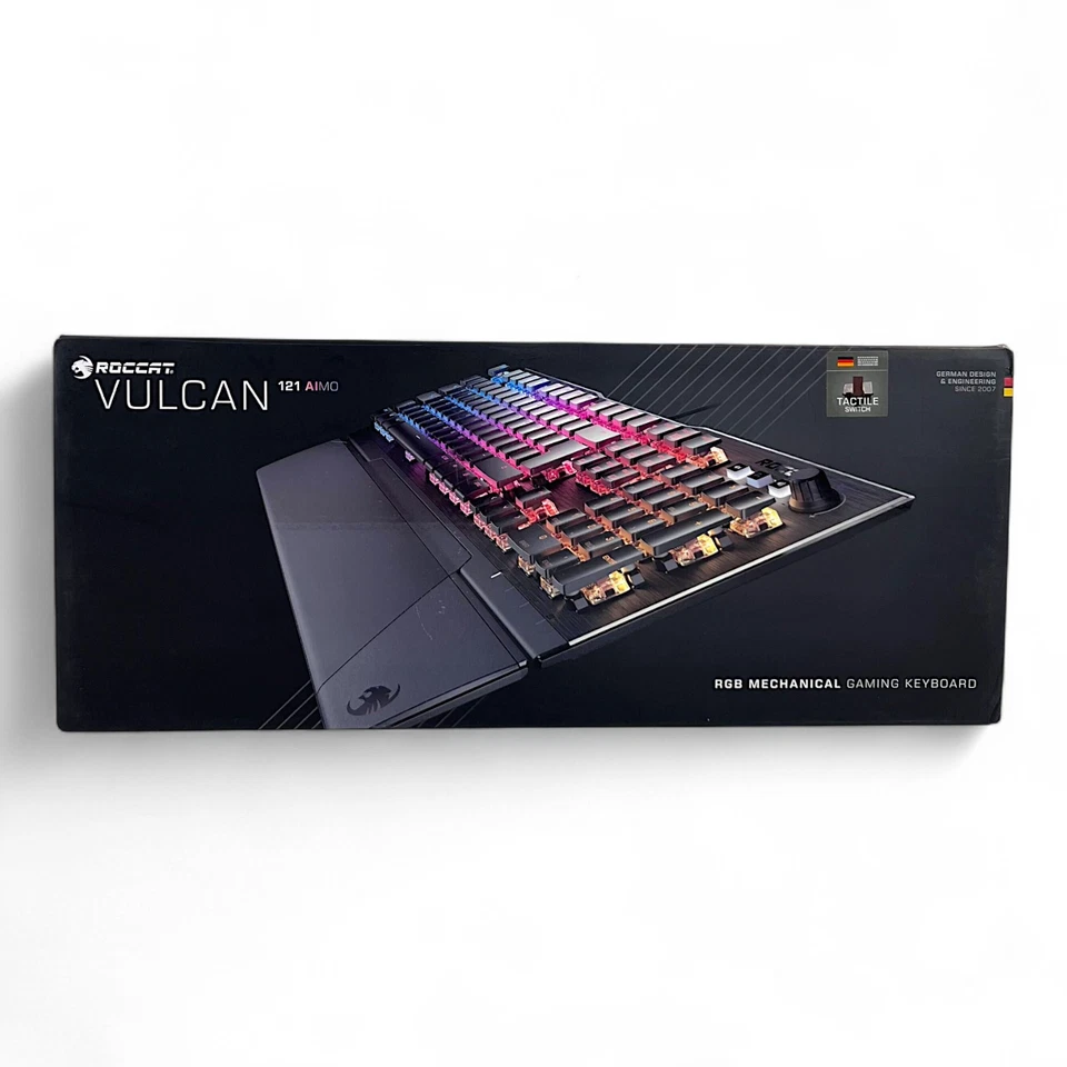PC Mechanische RGB Gaming Keyboard Tastatur Roccat Vulcan 121 Tactile schwarz Ro - Bild 1 von 2