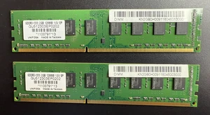 UNIFOSA 4GB (2X2GB) GDD3-1333 128MX8 RAM MEMORY GU512303EP0202 - Picture 1 of 5