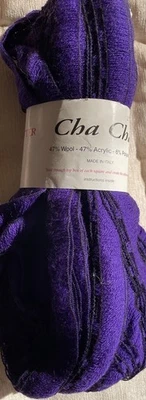 Trendsetter Yarns, Cha Cha, Wool/Acrylic Blend, 100gm/66yds, col#29, Purple - Image 1 of 3