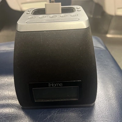 iHome Black iPhone/iPod Charging Speaker Alarm Clock - 8 pin to Lighting Adaptor - Image 1 of 4