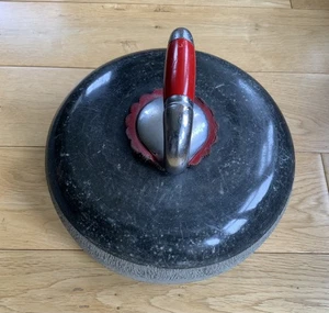 CURLING STONE VINTAGE BURNOCK WATER GRANITE CURLING STONE - Picture 1 of 10