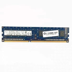 Mémoire RAM DIMM SK Hynix 4 Go DDR3 1600 HMz 1Rx8 PC3L-12800U 1,35 V 240 broches pour ordinateur de bureau - Photo 1/3