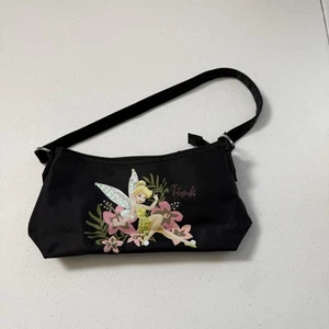 Tinkerbell Tink Black Hand Bag Purse Disney Peter Pan - Picture 1 of 8