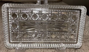Federal Glass Windsor Pressed Glass Rectangular Relish Tray - Free Shipping - Picture 1 of 5