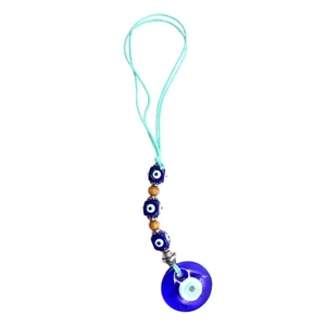 Evil Eye Charm Blue Pendant Car Mirror Hanging Accessories Bead Pendants - Picture 1 of 12