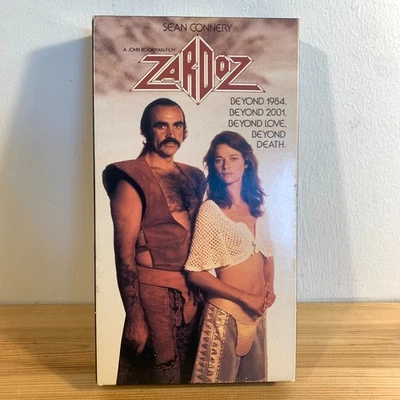 ZARDOZ VHS 1990 (1974) Original Sean Connery Sci-Fi Cult Classic Tested Rare OOP - Image 1 of 4