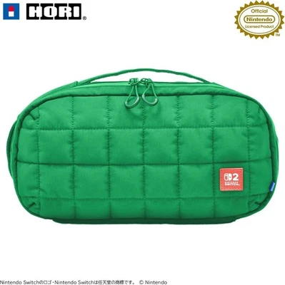 HORI Funda Acolchada Mediana Verde para Nintendo Switch 2 Japón Foto 1 de 2