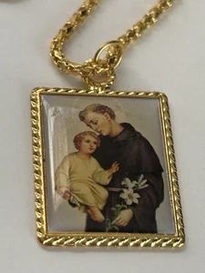 Collar Colgante San José y Niño Jesús Tono Dorado  - Imagen 1 de 6