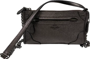 Coach Borsa a tracolla piccola da donna in pelle di peltro metallizzato Topolino - Foto 1 di 9