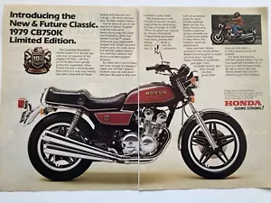 1979 Honda CB750K Motorcycle Two Page Print Ad - Picture 1 of 3