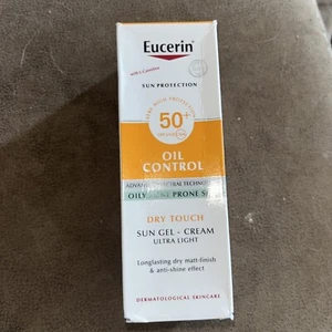 (5) Eucerin Sun Oil Control Dry Touch Gel Cream Ultra Light SPF50+ 50ml - Picture 1 of 9