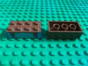 LEGO (3001) 2x4 DECORATO DECORATED TOW MATER 1 Mattoncino Brick Basic Steine - Foto 1 di 1