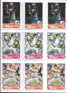 1989 Score #349 Young Superstar R Johnson, Maddux, Glavine GLOSSY HOF 9 cards - Bild 1 von 2
