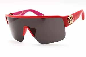 ROBERTO CAVALLI SRC037M 09RV Sunglasses Red Fuchsia Frame Grey Lenses 99mm - Picture 1 of 4