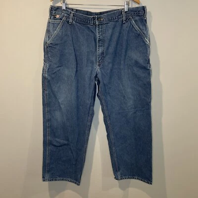 Carhartt FRB 100 DNM 42x30 Jeans  Flame Retardant 2112 CAT 2 Mens - Image 1 of 4