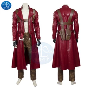 Devil May Cry 3 Dante Cosplay Costume Full Set Red Uniform Coat Pants Accessory - Picture 1 of 16