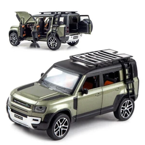 1:24 Land Rover Defender 110 SUV Model Car Toy Collection Sound Light Kid Gift - Picture 1 of 15
