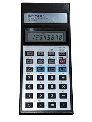 Vintage Sharp EL-508A Scientific Calculator Digital Handheld Japan Working - Image 1 of 4
