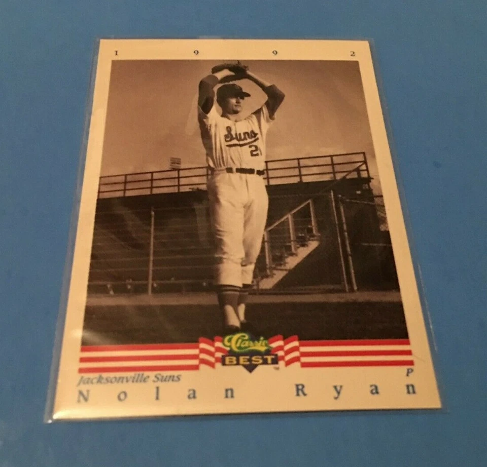 Nolan Ryan 1992 Classic Best Card #1 AA Jacksonville Suns Minor League Oddball - Image 1 of 1