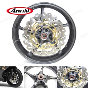 Llanta delantera y rotor de disco de freno para Yamaha YZF R1 R6 2006-2012 YZF-R6 Arashi - Imagen 1 de 7