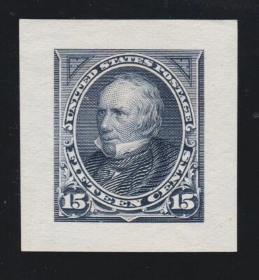 US 259P2 15c Clay Roosevelt Die Proof XF SCV $250 - Image 1 of 2