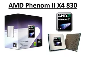 AMD Phenom II X4 830 Quad Core Processor 2.8 GHz, Socket AM2+/AM3, 95W CPU - Picture 1 of 5