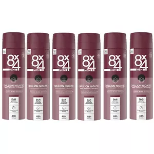 8x4 Deo Spray Million Nights 6 x 150ml - Bild 1 von 6
