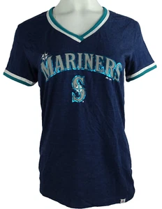 Seattle Mariners MLB Majestic Women's Graphic T-Shirt - Picture 1 of 6