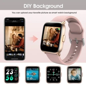 Smart Watch GPS Fitness Tracker Blood Oxygen Heart Rate Monitor IP68 Waterproof  - Picture 1 of 8