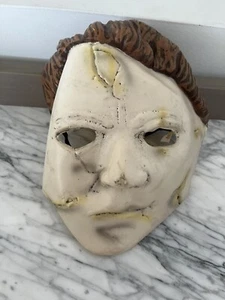 Halloween II Michael Myers Face Mask Fun World Rob Zombie's Horror Movie - Picture 1 of 7