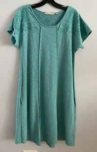 Soft Surroundings Gladstone Kleid in Porzellan blau bestickt Taschen Gr. XS - Bild 1 von 5