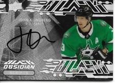 2019-20 UD Black JOHN KLINGBERG #OS-JK Obsidian Scripts Autograph Dallas Stars