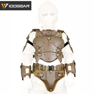 IDOGEAR Tactical Vest MOLLE Paintball Armor Suit w/ Elbow Pads Buckle Belt Army - Picture 1 of 15