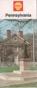1966 Shell Road Map: Pennsylvania NOS - Picture 1 of 1