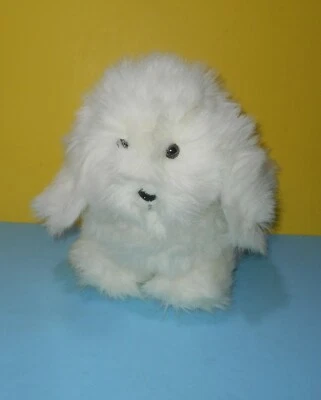 Peluche de peluche esponjoso peludo blanco vintage Russ #456 12" cachorro perro hecho en Corea Foto 1 de 3