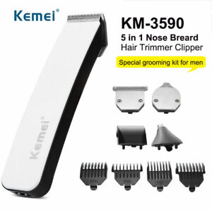 Kemei Beard Mustache Trimmer Men Cordless Nose Hair Clipper Shaver Grooming Kits