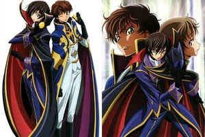2 pcs big postcard promo Code geass Lelouch of the Rebellion anime Kururugi zero - Picture 1 of 4