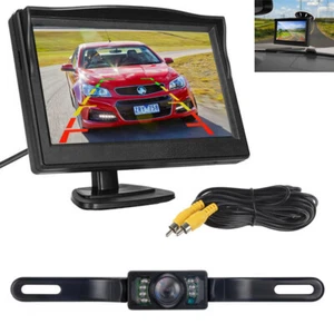 4.3'' Monitor Waterproof Night Vision Reverse Backup Camera Car Rear View System - Picture 1 of 19