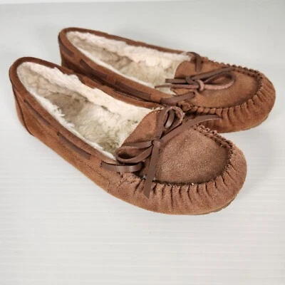 Mocasines Mujer 6 Marrón Gamuza Suela Dura Cally Zapatillas Piel Sherpa Foto 1 de 4