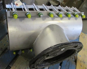 TAPPING SLEEVE ROMAC SST 12" (12.45-12.85 O.D.) x 10" 125/150 ANSI Flanged - Picture 1 of 12